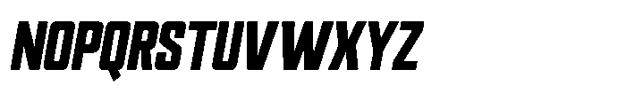 Rockets UM Rockets Slant Regular Font UPPERCASE