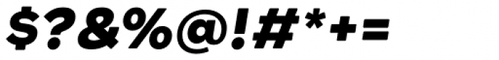 Rockford Sans Extrabold Italic Font OTHER CHARS