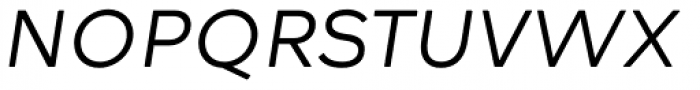 Rockford Sans Extralight Italic Font UPPERCASE