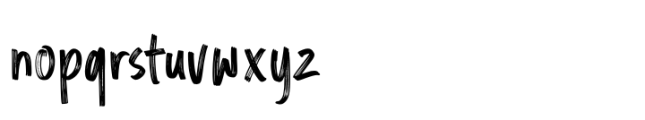 Rocklist Brush Font LOWERCASE