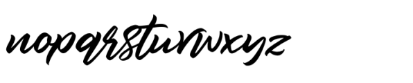 Rockmore Regular Font LOWERCASE