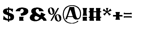 Rockold Regular Font OTHER CHARS