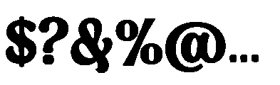 Rockout Font OTHER CHARS