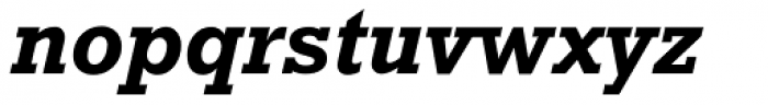 Rockwell Nova Bold Italic Font LOWERCASE