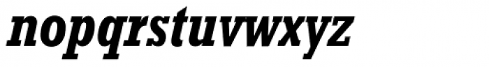 Rockwell Nova Condensed Bold Italic Font LOWERCASE