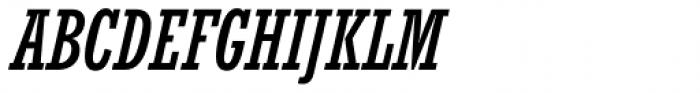 Rockwell Nova Condensed Italic Font UPPERCASE