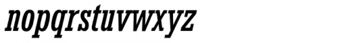 Rockwell Nova Condensed Italic Font LOWERCASE