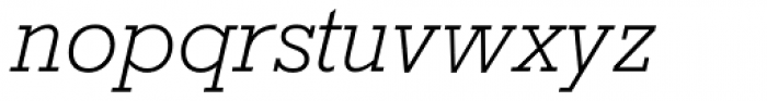 Rockwell Nova Light Italic Font LOWERCASE