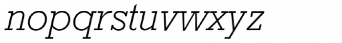 Rockwell Std Light Italic Font LOWERCASE