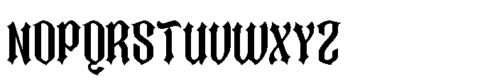 Rocky Past Regular Font UPPERCASE