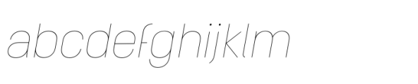 Roclette Pro Thin Italic Font LOWERCASE