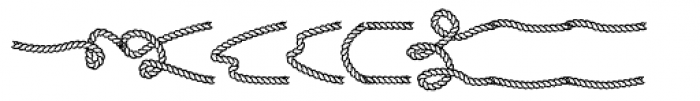 Rodeo Rope Superchunk Dingbats Font UPPERCASE