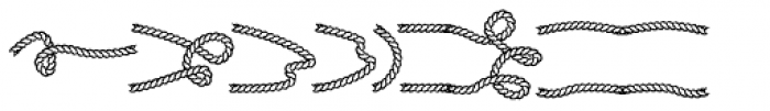 Rodeo Rope Superchunk Dingbats Font LOWERCASE