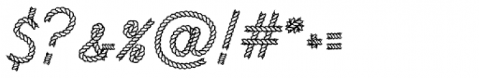 Rodeo Rope Superchunk Font OTHER CHARS