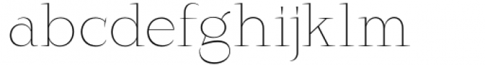 Rodest  Thin Font LOWERCASE