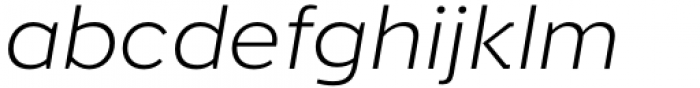Rodia Light Oblique Font LOWERCASE