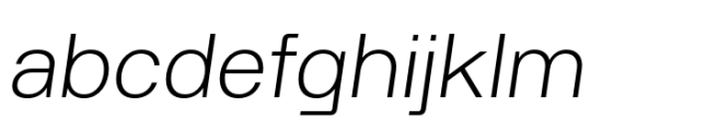Rodley Light Italic Font LOWERCASE