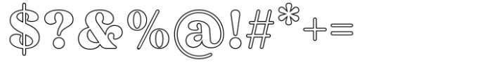 Rodman Making Outline Font OTHER CHARS