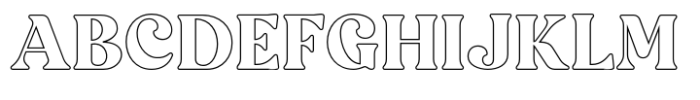 Rodman Making Outline Font UPPERCASE