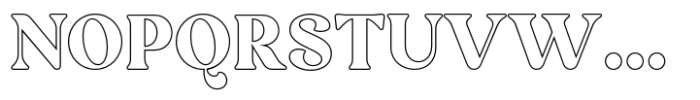 Rodman Making Outline Font UPPERCASE