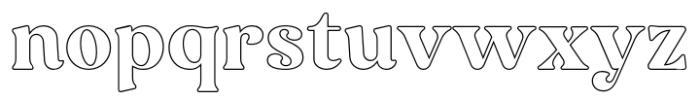 Rodman Making Outline Font LOWERCASE