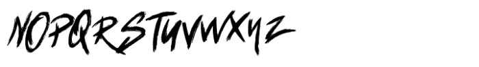 Rofas Brush Font UPPERCASE