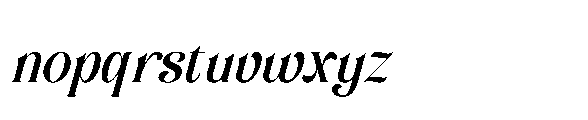 Roffelia Font LOWERCASE