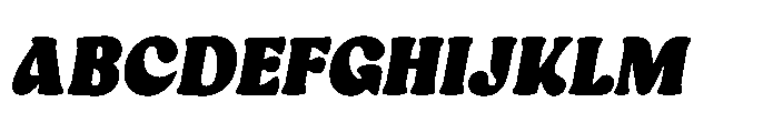 Roflake Italic Font UPPERCASE