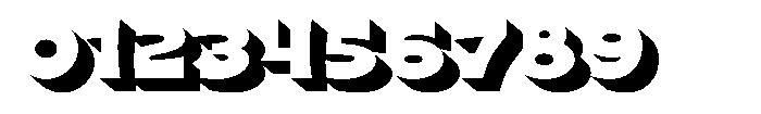 Roften Extrude Font OTHER CHARS