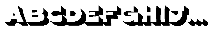 Roften Extrude Font UPPERCASE