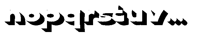Roften Extrude Font LOWERCASE