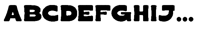Roften Rounded Font UPPERCASE