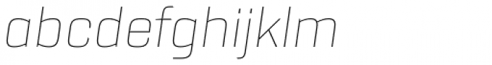 Rogan Thin Italic Font LOWERCASE