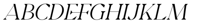 Roger Lavienna Italic Font UPPERCASE