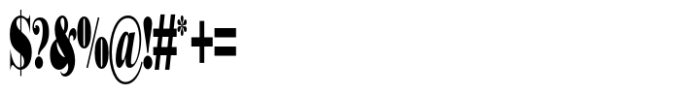 Rogersa Black Condensed Font OTHER CHARS
