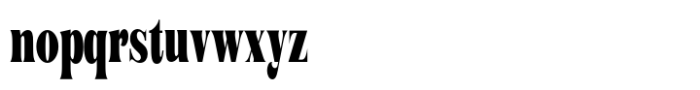 Rogersa Black Condensed Font LOWERCASE