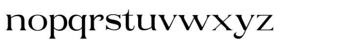 Rogersa Expanded Font LOWERCASE