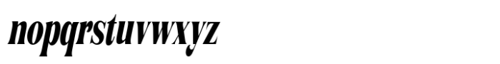 Rogersa Extra Bold Condensed Slant Font LOWERCASE