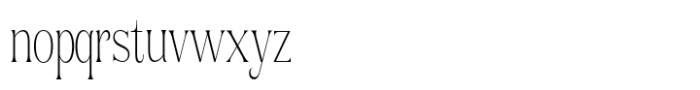 Rogersa Extra Light Condensed Font LOWERCASE