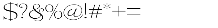 Rogersa Extra Light Expanded Font OTHER CHARS