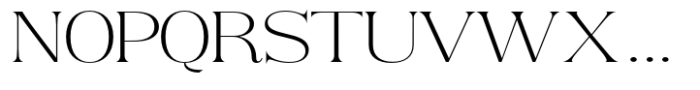 Rogersa Extra Light Expanded Font UPPERCASE