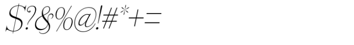 Rogersa Extra Light Sem Condensed Italic Font OTHER CHARS