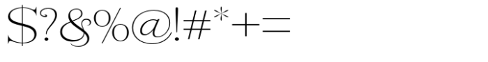 Rogersa Extra Light Semi Expanded Font OTHER CHARS