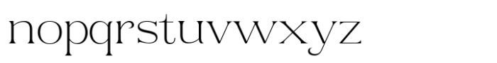 Rogersa Extra Light Semi Expanded Font LOWERCASE