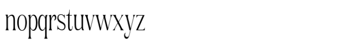 Rogersa Light Condensed Font LOWERCASE