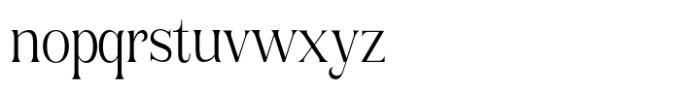 Rogersa Light Semi Condensed Font LOWERCASE