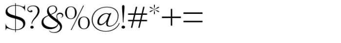 Rogersa Light Semi Expanded Font OTHER CHARS