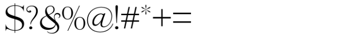 Rogersa Light Font OTHER CHARS