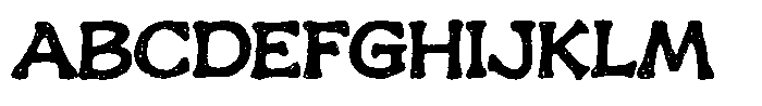 Roghen Font UPPERCASE