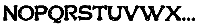 Roghen Font UPPERCASE